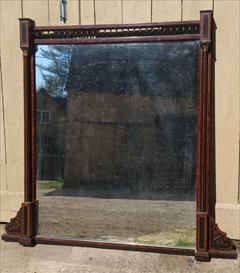 19th century ebonised and amboyna wood over mantle mirror1.jpg